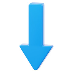 Arrow Down User Interface 3D Icon