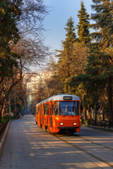 Obraz premium bus on the road
