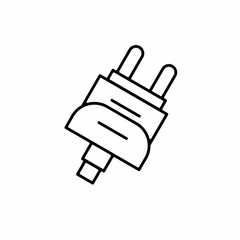 Plugs vector icon with outline. Plug symbol. Vector icon.