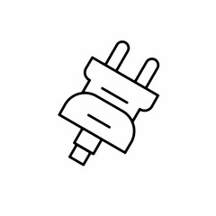 Plugs vector icon with outline. Plug symbol. Vector icon.