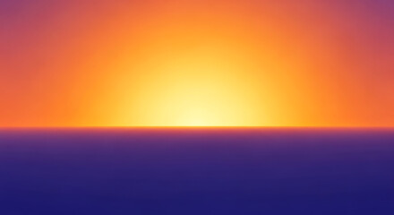 Fototapeta premium Serene Horizon: Sunrise Gradient
