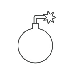 Bomb  thinline icon , vector, pixel perfect, illustrator file 
