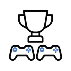 Esports  Outline bold Vector Icon which can be easily modified or Edited 
