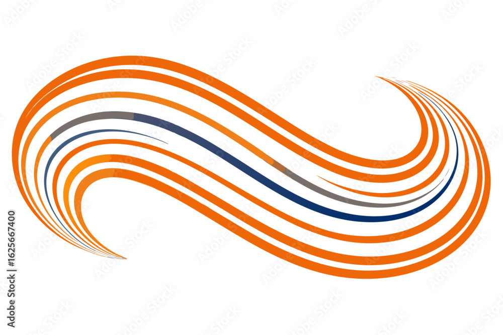 Poster dynamic abstract flowing lines create an elegant modern design, perfect for corporate branding and i