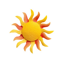 Vibrant Artistic Interpretation of a Sun with Bright Rays and Circular Shape for Creative Projects