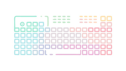 Pastel gaming keyboard rgb mechanical keyboard computer keyboard pc keyboard keyboard vector keyboard layout design