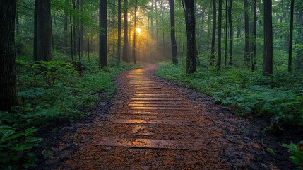 Obraz premium path in the woods