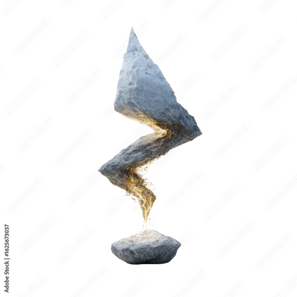 Aufkleber abstract geological formation with sharp angles and textured surface representing natural beauty and