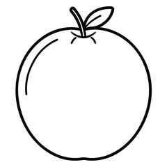 red apple vector illustration