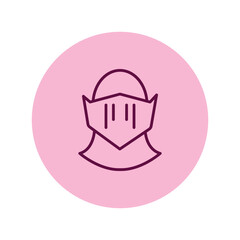 Knight helmet  vector, pixel perfect, illustrator file 
