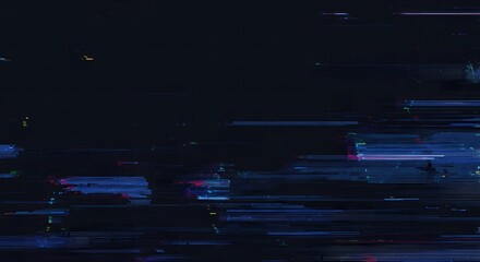 Abstract Digital Glitch Art Dark Distorted Background Texture Illustration