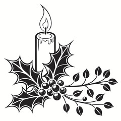 vector illustration of a candle