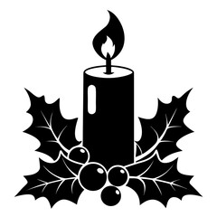 vector illustration of a candle