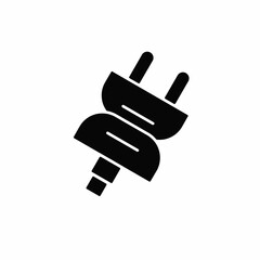 Black plugs, Plugs icon symbol. Plug vector, isolated on white background. Vector icon.