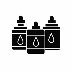 Black Bottle. Bottle icon symbol. Bottle soap vector, isolated on white background. Vector icon.