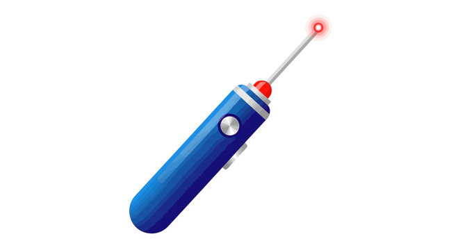 Red Laser Pointer Vector Design
