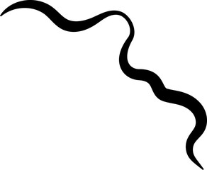 Bold curved lines. Elements for decoration