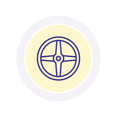 Steering wheel vector, pixel perfect, illustrator file 
