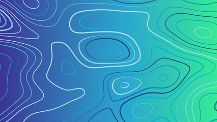 Stylized topographic contour map. Geographic line mountain relief.  Topographic map. Vector background. Texture of the topographic image. Line art.