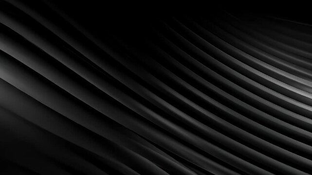 Abstract design featuring a series of dark, curving parallel shapes with highlights