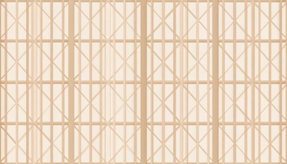 玉垣の格子構造を幾何学化した神道背景