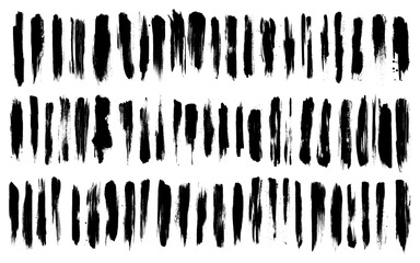 Big collection artistic grungy creative brush stroke set .Back grunge lines.