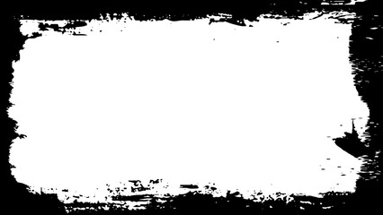 Artistic Blank Space with Silhouette Of the Brush Stroke or Paint Brush, can use for Frame Work, Advertisement, Quote, Text, Title, Template or Graphic Design Element. Vector 