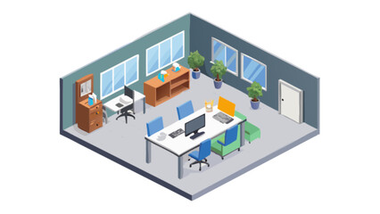 Naklejka premium Office view