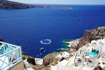 Fototapeta premium Beautiful scenes of Santorini Greece