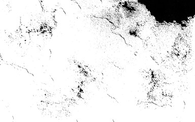Black grainy texture isolated on white background. Distress overlay textured. Grunge design elements. Grunge black and white pattern. Monochrome particles abstract texture. Vector illustration