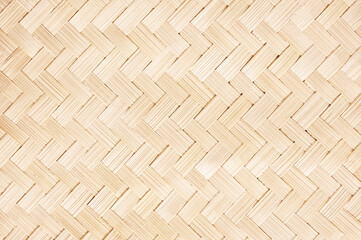 close up woven bamboo  patterns texture background