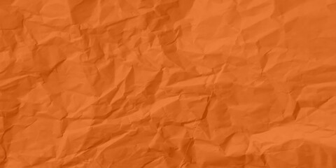 Yellow Horizontal crumpled empty paper template for posters and banners. Vector illustration