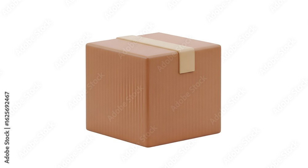Poster create a cardboard box with a transparent background easily & quickly