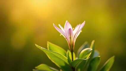 Fototapeta premium Delicate light on a single blossom.