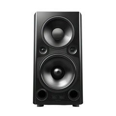 Fototapeta premium Black studio monitor loudspeaker