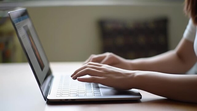 Person typing on a laptop (1)