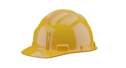 Fototapeta premium Creating a Shiny Yellow Hard Hat with Transparent Background: 3D Modeling Tutorial