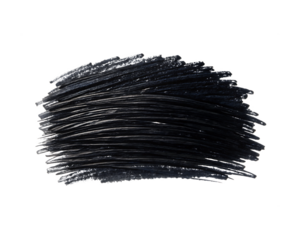 Tumbleweed painted with a black marker pen on a transparent background