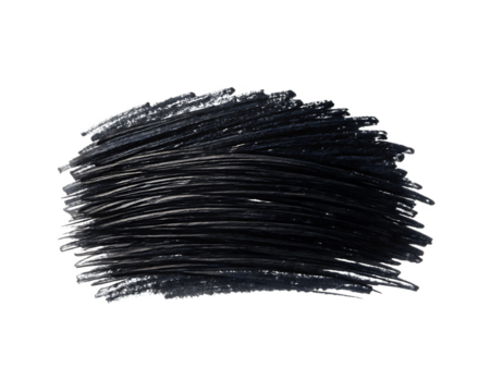 Tumbleweed painted with a black marker pen on a transparent background