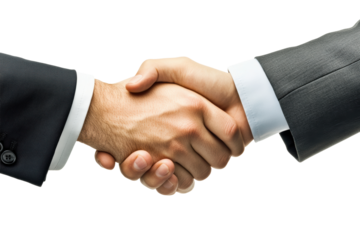 Close-up handshake in business context
