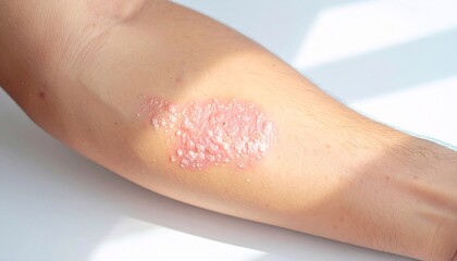 Realistic Image of Burn scars on arm after healing – Medical Stock for Healthcare, Disease Awareness, and Education