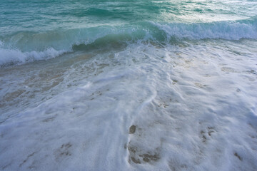 Tranquil ocean wave motion. Summer sea breeze. Sea nature backdrop. Peaceful ocean. Dreamy ocean...