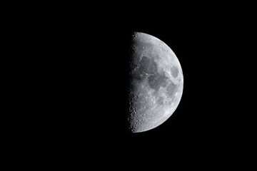 Half moon photo taken from Colorado Springs on summer season.