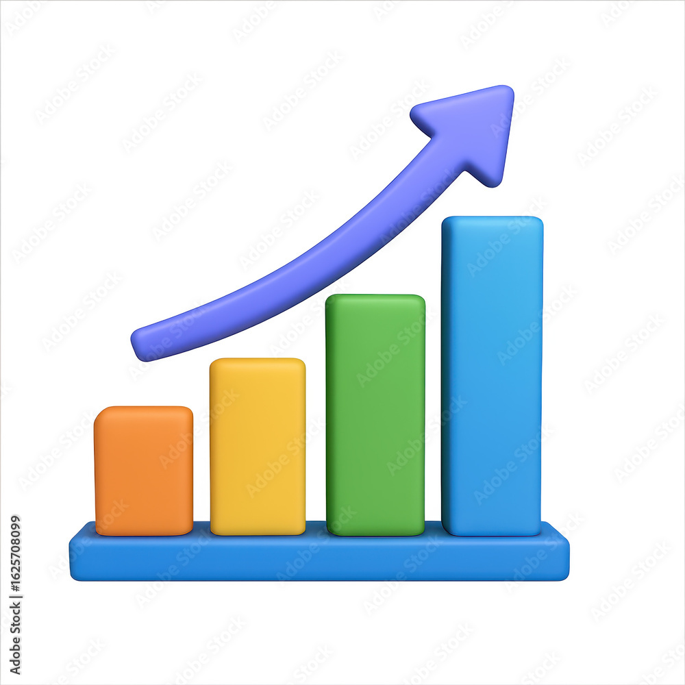 Aufkleber financial business analysis showing growth and success through clear data visualization and structur