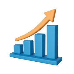 Growth and success measure progress with business graph finance data and chart for clear results