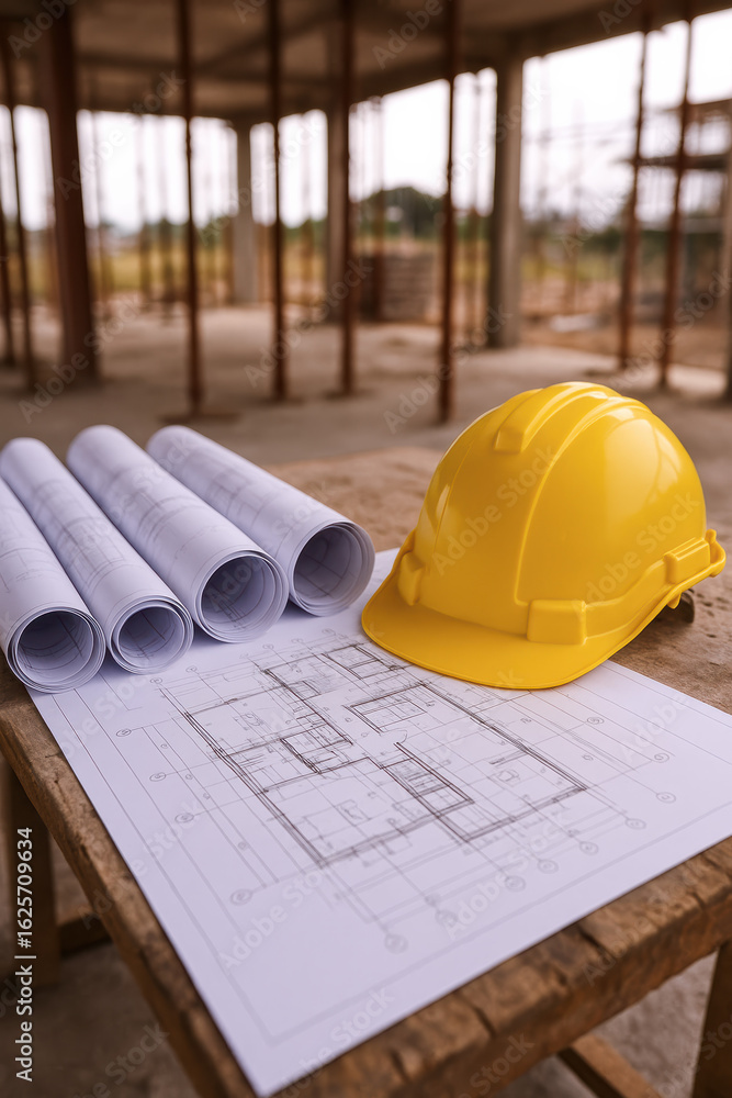 Poster architecture building planning project development design and structure inspire creative building pr