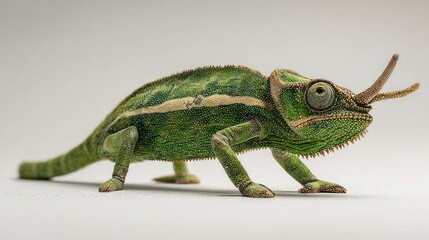 Obraz premium Close-up of a green chameleon