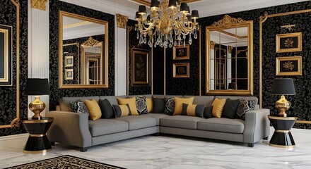 A jumbled collection of classic chess pieces on a gray background.

