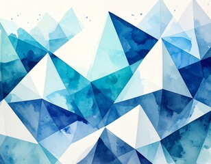 青の幾何学的な背景素材