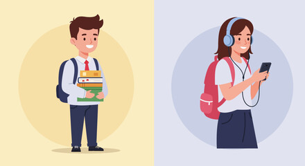 business man and woman